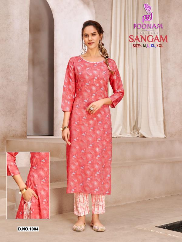 Poonam Sangam Fancy Kurti With Bottom Collection